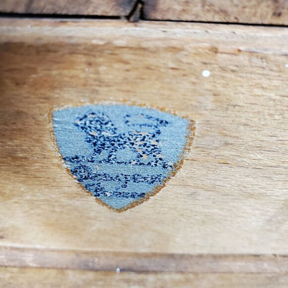 VTG PeDe Germany Coffee Grinder Primitive Hand Crank Mill Rustic Wood Box Farmho - Picture 3 of 14